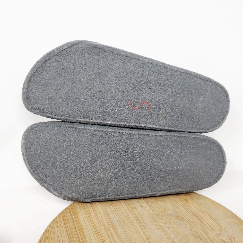 Birkenstock Zermatt Clogs 41 Womens 10 Grey Wool Slip On Mule Comfort Shoes - Picture 12 of 13